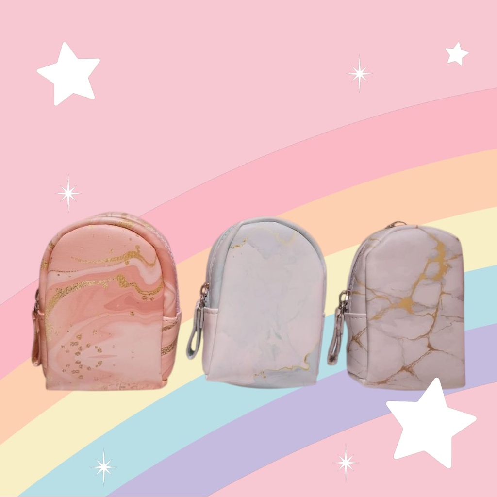 Mini Backpack Style Coin Purse(Marble Pattern)