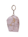 Mini Backpack Style Coin Purse(Marble Pattern)White