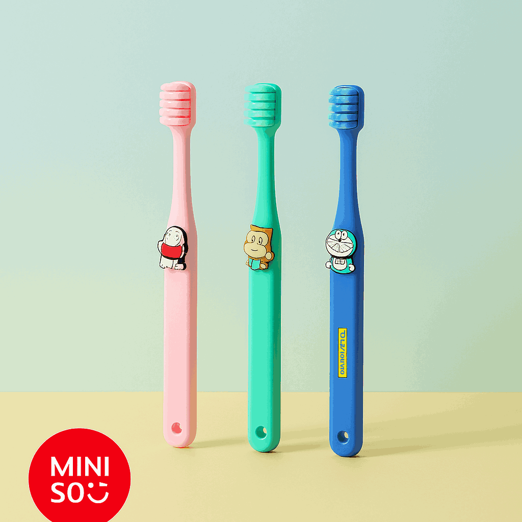 Mini Family Sports Lovely Toothbrushes for Kids (3 pcs)