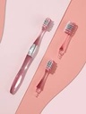 Toothbrush with Replaceable Heads (1 Handle & 3 Heads), Random Colors