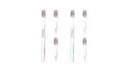 Toothbrush with Replaceable Heads (1 Handle & 3 Heads), Random Colors