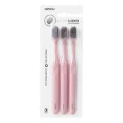 Toothbrushes with Soft Bristles & Broad Head (3 pcs)