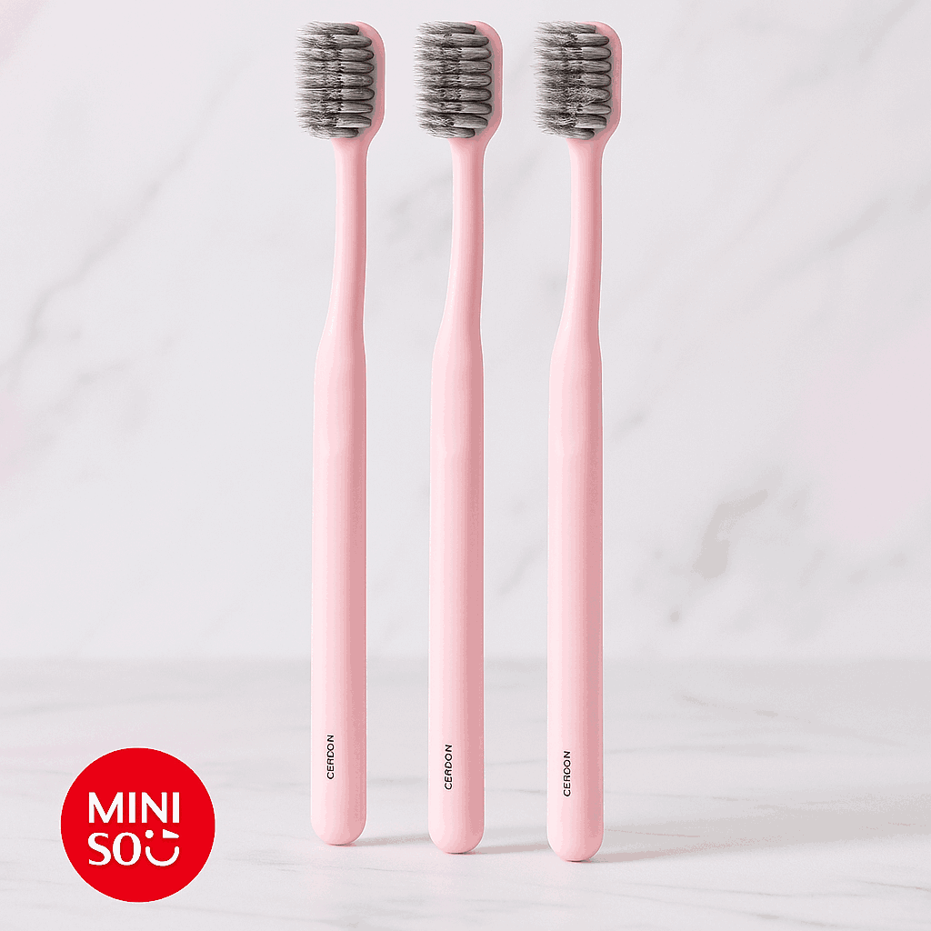 Toothbrushes with Soft Bristles & Broad Head (3 pcs)