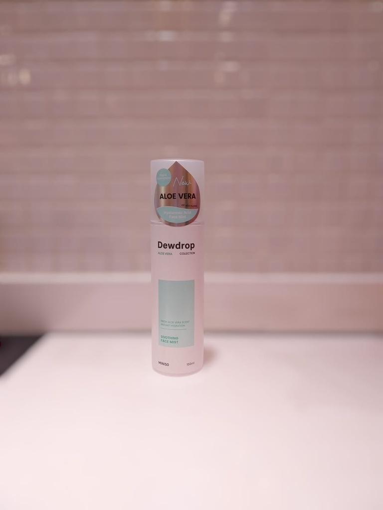 Miniso Dewdrop Collection Hyaluronic Acid Face Mist 150 ML(Aloe Vera)