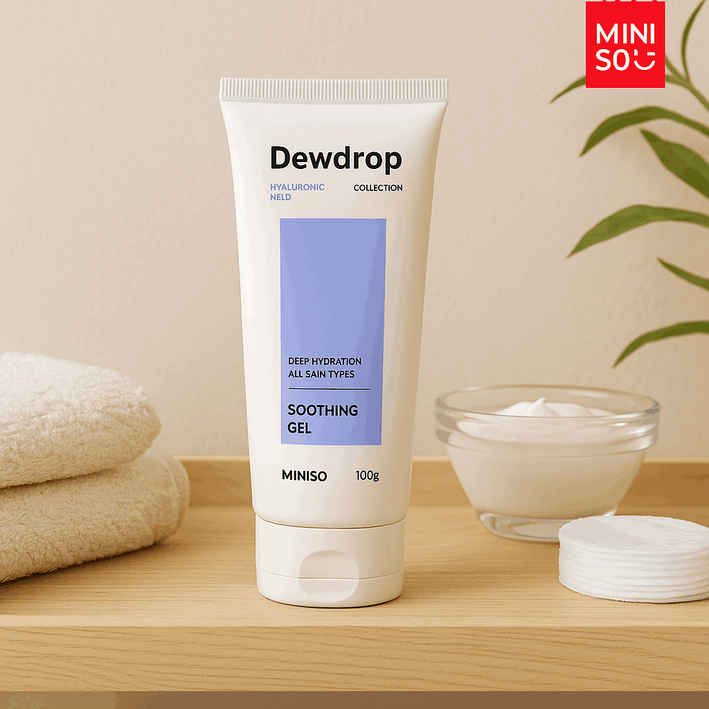 Miniso Dewdrop Collection Hyaluronic Acid Soothing Gel 100G