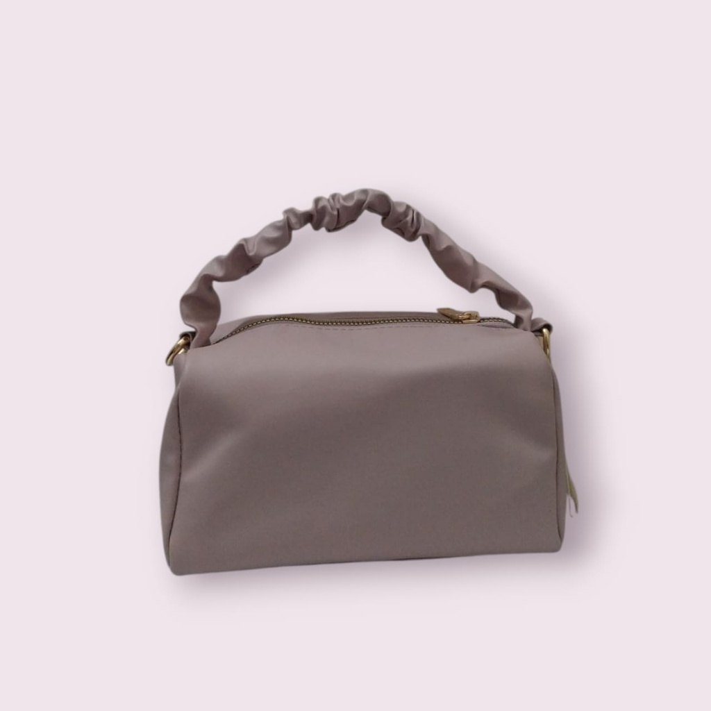 Pleated Crossbody Bag Pale Purple