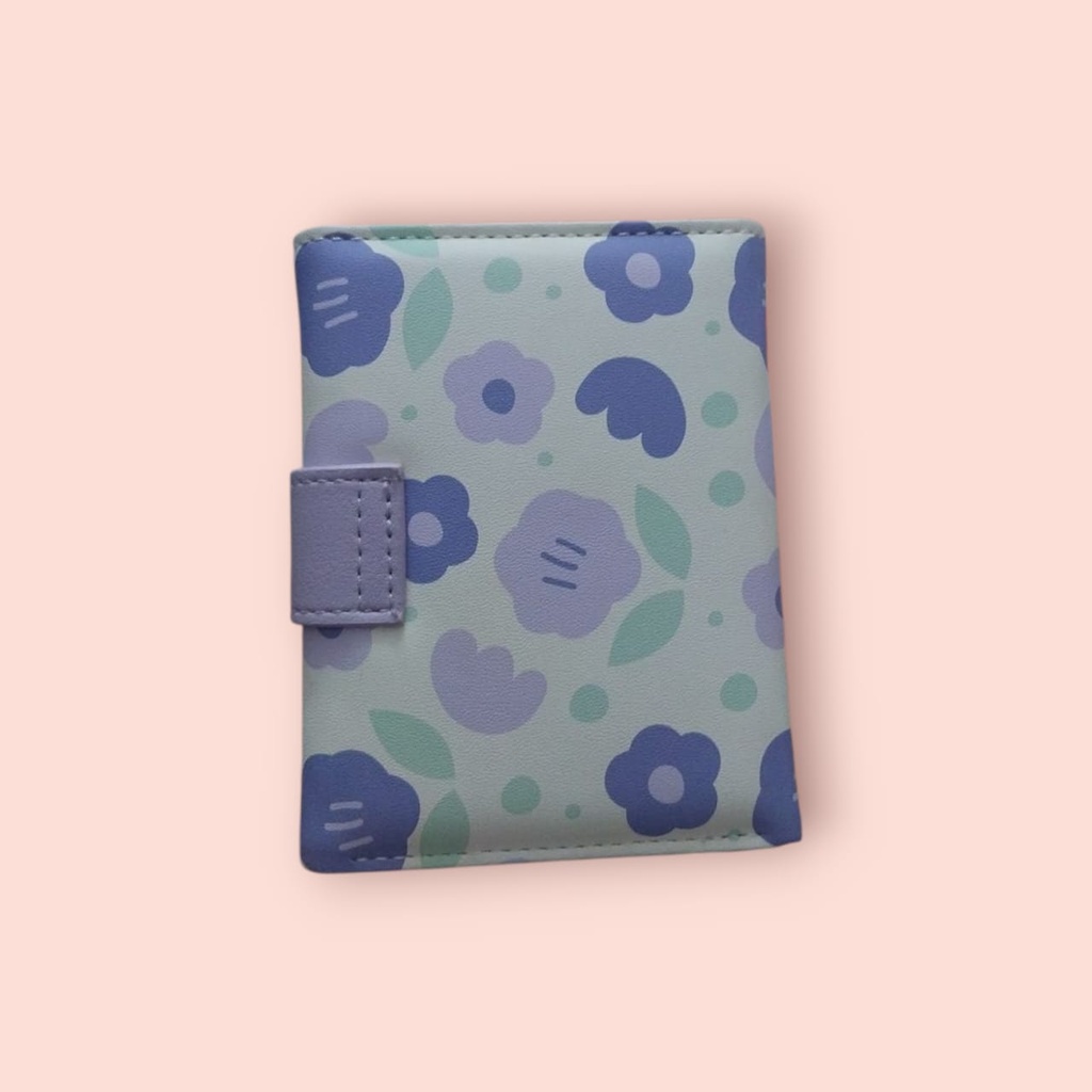 Flower Series Tri-Foil Women's Wallet (Light Purple) Miniso