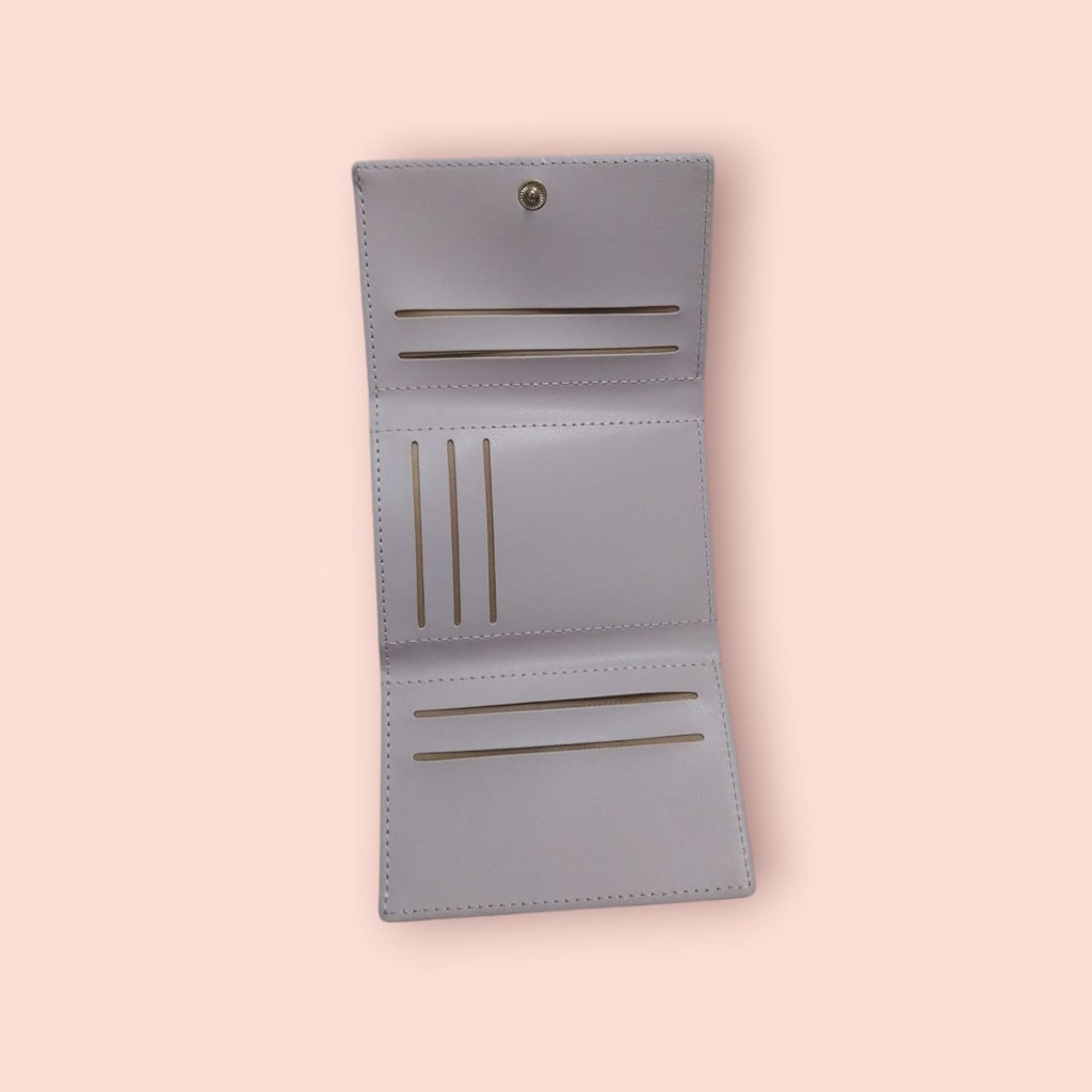 Flower Series Tri-Foil Women's Wallet (Pink Light) Miniso