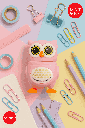 Owl Sharpener & Eraser (Pink)
