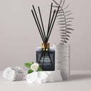 MINISO Glass Scent Diffusers,Home Fragrance Flameless Essential Oil With Diffuser Sticks,Fabulous Day Series(Floral Bouquet,Black)