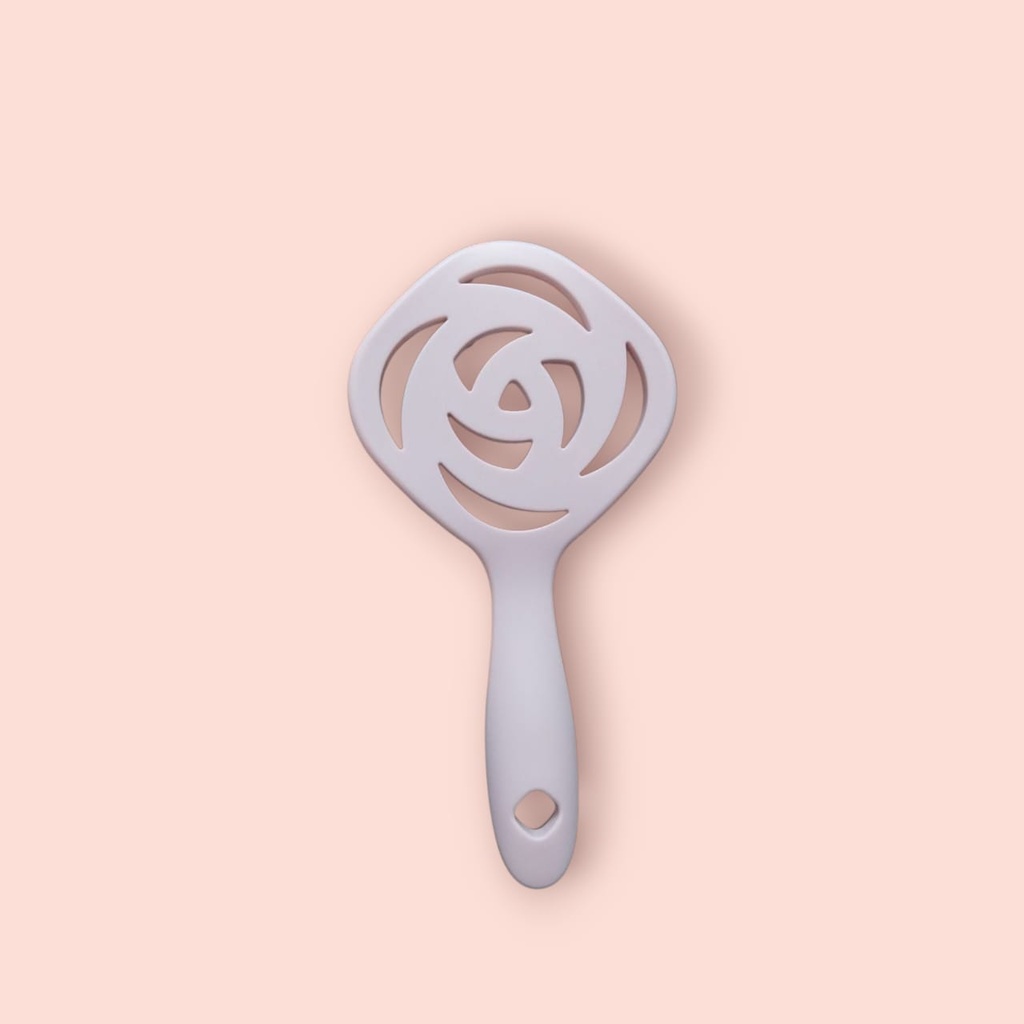 Flower Shaped Soft Bristled Shampoo Brush With Long Handle miniso