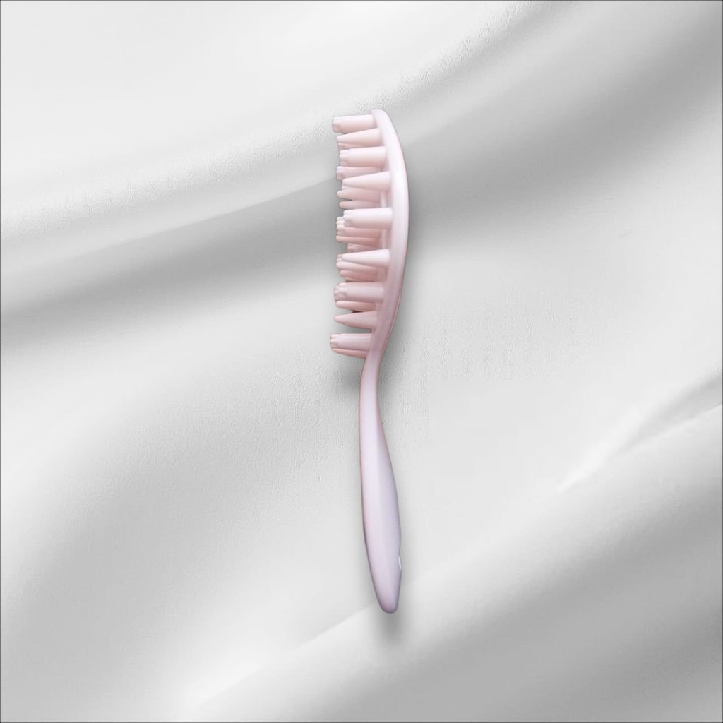 Flower Shaped Soft Bristled Shampoo Brush With Long Handle miniso