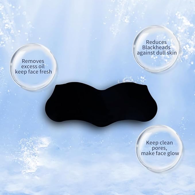 MINISO Nose Strips for Blackheads Remover, Deep Cleansing Nose Strips 10Pcs(Volcanic Mud)