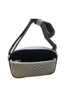 Contrast Color Embroidery Crossbody Bag (Black) 