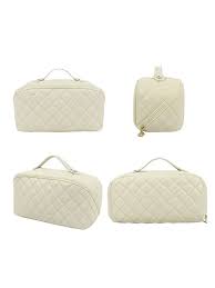 Quilted Cosmetic Bag (Light Green) 