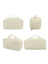 Quilted Cosmetic Bag (Light Green) 