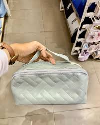 Quilted Cosmetic Bag (Light Green) 