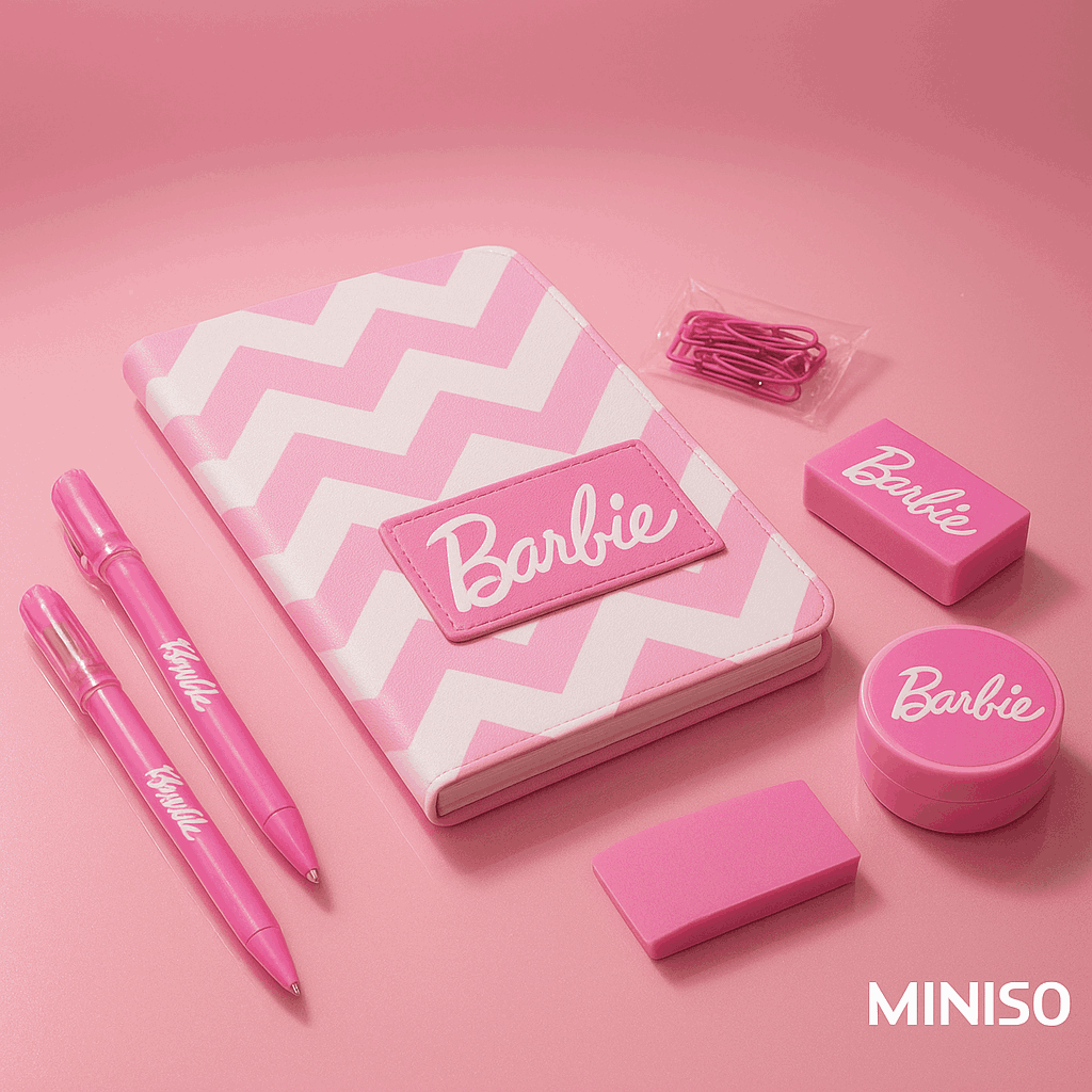 Barbie Collection Stationery Set Miniso