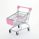 Storage Shopping Cart Chariot Provisions (Pink)