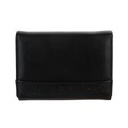 Woman,s Sweet Bunny Small Trifold Wallet (Black)