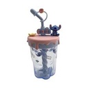 Disney Stitch Dinner Party Collection Water Bottle With Stlr Straw 560ML