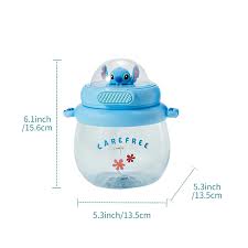 Disney Lilo & Stitch Collection Plastic Bottle With Shoulder & Strap 800 ML