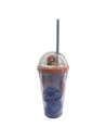 Disney Stitch Dinner Party Collection Donut Double Wall Plastic Bottle With Straw 480ML
