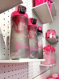 Barbie Collection Plastic Bottal With One Touch Flip Top Lip (Black)