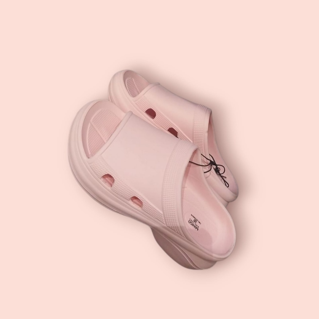 Women,s Fashion Slippers (Pink) Miniso