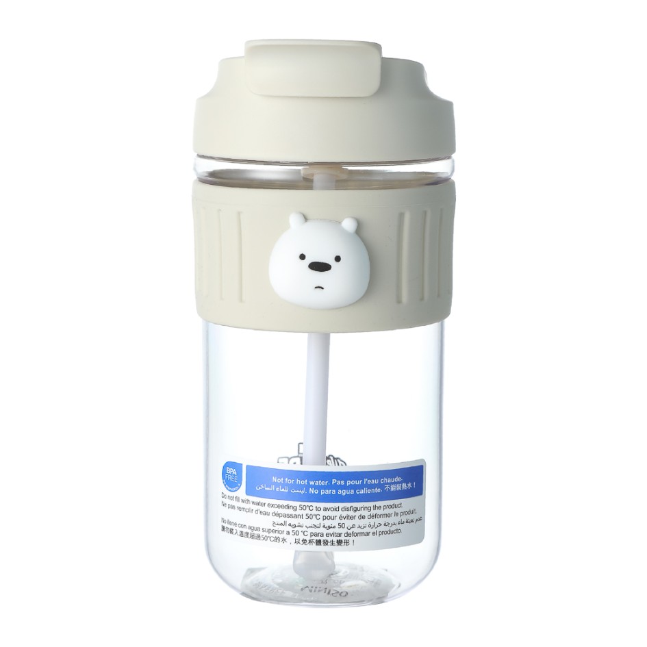 We Bare Bears Collection Plastic Cool Water Bottle (500ML)(lce Bear)
