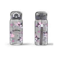 Sanrio Characters Plastic Bottle With Strap (450ML)(Kuromi)