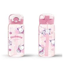 Sanrio Characters Plastic Bottle With Strap (450ML)(Pochacco)