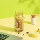 Sanrio Characters Glitter Plastic Water Bottle With Strap (300ML)
