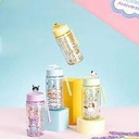 Sanrio Characters Glitter Plastic Water Bottle With Strap (300ML)