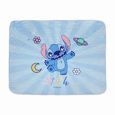 Disney Stitch Dinner Party Collection Larger Printed Throw Bianket