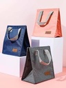 Solid Color Lanch Lunch Bag (Navy Blue) Miniso