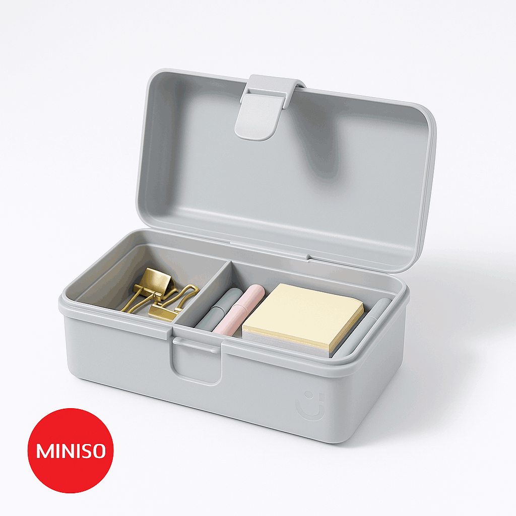 Gray Series Handheld Storage Box (Light Grey)