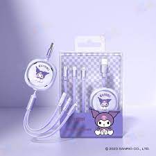 Kuromi 3-in-1 Retractable Charging Cable 