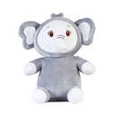 Sitting Elephant Plush Toy 30CM(GREY)