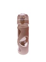 Hourglass Design High Borosilicate Glass Water Bottle (500mL)(White)