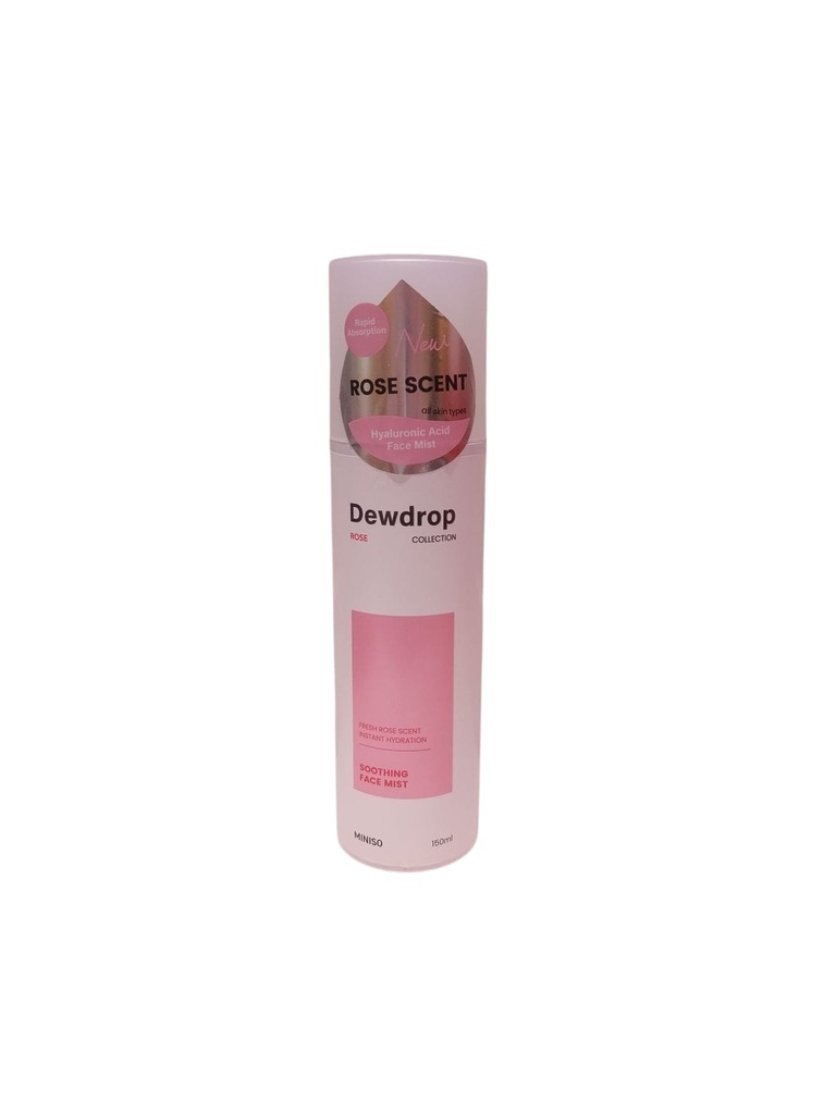 Miniso Dewdrop Collection Hyaluronic Acid Face Mist 150 ML(Rose)