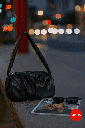 Pleated Handbag(Black)