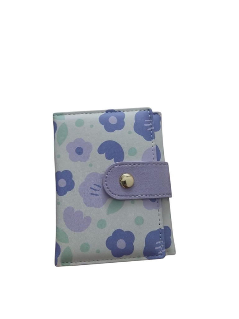 Flower Series Tri-Foil Women's Wallet (Light Purple) Miniso