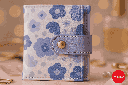 Flower Series Tri-Foil Women's Wallet (Light Purple) Miniso
