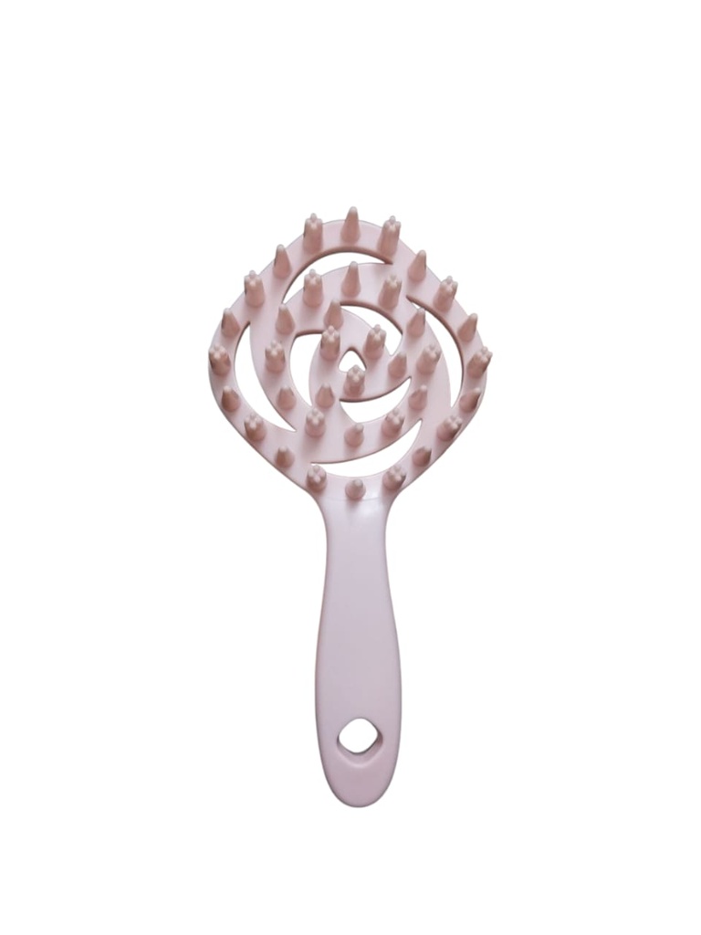 Flower Shaped Soft Bristled Shampoo Brush With Long Handle miniso