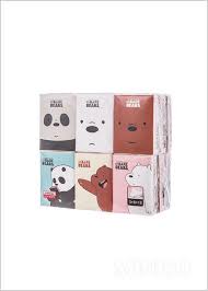 We Bare Bears Simple Tissus (18Pack)