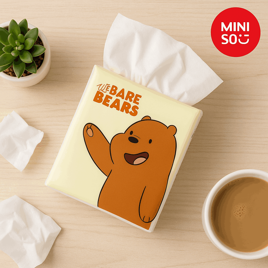 We Bare Bears Simple Tissus (18Pack)