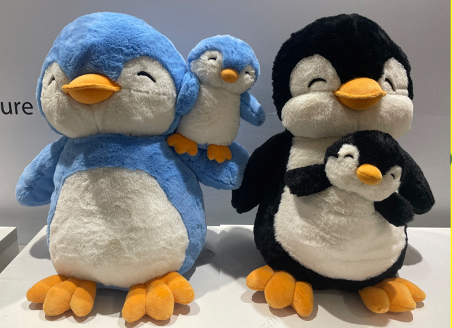 Miniso Parent-Child Penguin Plush Toy 40CM(Black) 