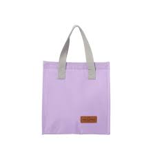 Solid Color Lanch Lunch Bag (Pale Purple) Miniso