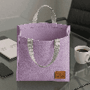Solid Color Lanch Lunch Bag (Pale Purple) Miniso